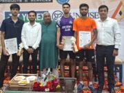 मध्यप्रदेश राज्य बैडमिंटन स्पर्धा,आशय राज्य विजेता और अभिनव व कुशाग्र उप विजेता बने