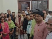 सांसद विवेक बंटी साहू का उच्च माध्यमिक शिक्षक संघ ने किया सम्मान