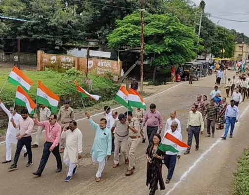 हर घर तिरंगा अभियान के अंतर्गत निकाली ऐतिहासिक तिरंगा यात्रा