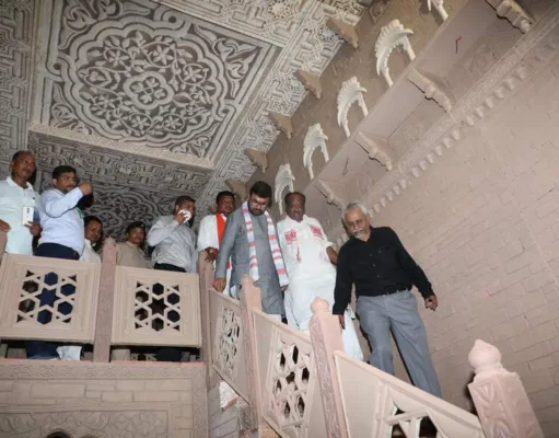 केन्द्रीय राज्य मंत्री ने किया निर्माणाधीन आदिवासी संग्रहालय का निरीक्षण