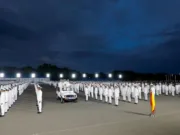 आईएनएस चिल्का पर अग्निवीरों के 01/24 बैच की पासिंग आउट परेड