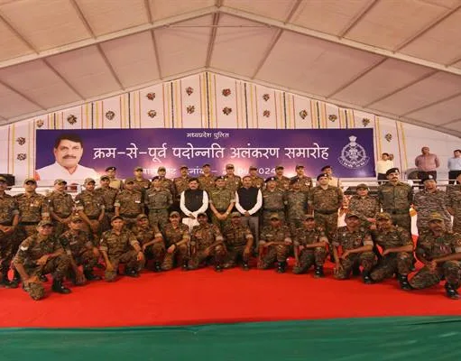 मध्यप्रदेश पुलिस ने रचा इतिहास एक वर्ष में मिले15 वीरता पदक…