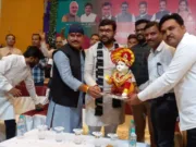 ग्राम रोजगार सहायक संगठन ने किया सांसद विवेक बंटी साहू का सम्मान