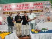 राज्य स्तर इंडियन कराटे प्रतियोगिता छिंदवाड़ा प्रथम,शहडोल द्वितीय,मंडला तीसरे स्थान पर