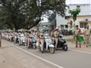 छिंदवाड़ा महिला पुलिस बल ने शहर में निकाली बाइक रैली..