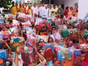 गणेश मंदिर के कन्या पूजन एवं महाआरती में उमड़ा जनसैलाब