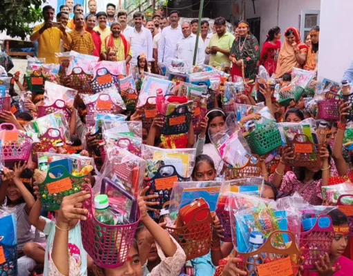 गणेश मंदिर के कन्या पूजन एवं महाआरती में उमड़ा जनसैलाब