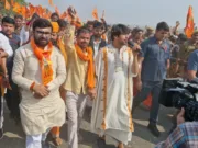 बागेश्वर धाम की सनातन हिंदू एकता पदयात्रा में शामिल हुए सांसद बंटी विवेक साहू