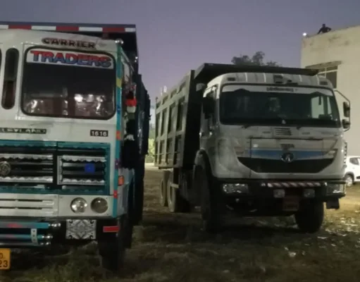 खनिज विभाग जांच दल ने अवैध रूप से परिवहन करते दो डम्पर को किया जप्त…