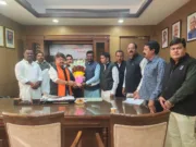 महापौर विक्रम अहके ने शहर के समग्र विकास के लिए की कैबिनेट मंत्री से मुलाकात