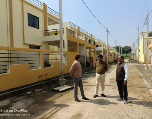 निगमायुक्त ने किया पीएम आवास योजना के भवनों का निरीक्षण