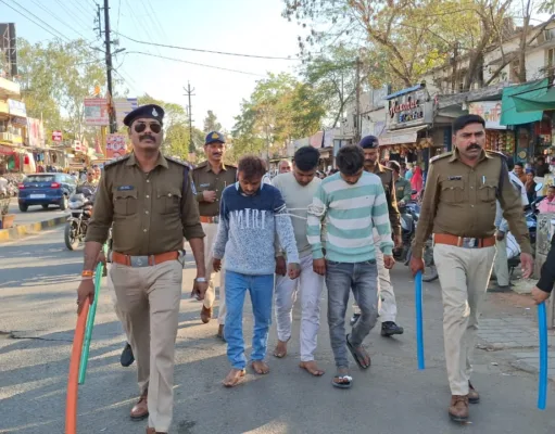 शहर में अशांति फैलाने वालों पर कोतवाली पुलिस की सख्त कार्रवाई