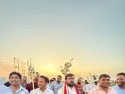 तीसरे संकल्प के साथ श्री रामेश्वर धाम तक 22 किलोमीटर की पदयात्रा कर भगवान शिव को सांसद बंटी विवेक साहू ने भेंट किया त्रिशुल