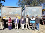 खनिज विभाग ने रेत, गिट्टी का अवैध परिवहन करते 03 ट्रैक्टर, दो डंपर ओर एक टिप्पर किया जप्त