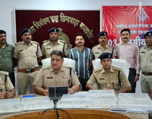 Chhindwara :कुख्यात चोर गिरोह से 48 लाख का माल बरामद , 06 सदस्य गिरफ्तार