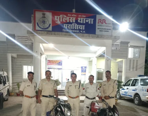 पुलिस गिरफ्त में मोटरसाइकिल चोर ,2 वाहन बरामद…