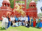 शिवाजी महाराज का किया दूध से अभिषेक जिला क्षत्रिय मराठा समाज ने मनाया राज्याभिषेक दिवस