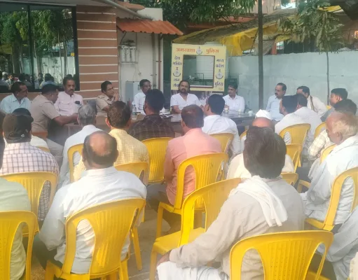 अमरवाड़ा: थाना परिसर में संपन्न हुई शांति समिति की बैठक