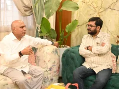 सांसद बंटी विवेक साहू ने प्रदेशाध्यक्ष हेमंत खण्डेलवाल से की मुलाकात