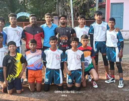 राज्य स्तरीय सब जूनियर कबड्डी प्रतियोगिता में चयन