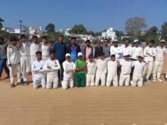 राज्य स्तरीय क्रिकेट प्रतियोगिता में 10 संभाग के 160 खिलाड़ी सहभागिता