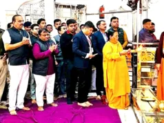 पूर्व मुख्यमंत्री उमा भारती पांढुर्णा पहुंची चमत्कारी श्री जामसावली हनुमान मंदिर में की पूजा-अर्चना