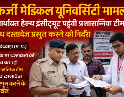 छिंदवाड़ा में फर्जी मेडिकल यूनिवर्सिटी का मामला: जांच तेज