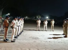 कॉम्बिंग आपरेशन एक ही रात्रि में किया 125 वारंटियो को गिरफ्तार