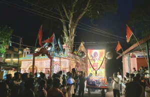 नवरात्र के प्रथम दिवस चांदामेटा में शुरू हुई ऐतिहासिक श्री राम नाम कीर्तन प्रभात फेरी