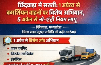 छिंदवाड़ा सड़क सुरक्षा समिति का निर्णय: कमर्शियल वाहनों की होगी जांच, नो-एंट्री का समय बदला