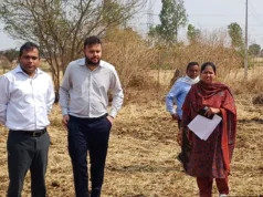 कलेक्टर ने किया फसल सत्यापन व उपार्जन केंद्रों का निरीक्षण