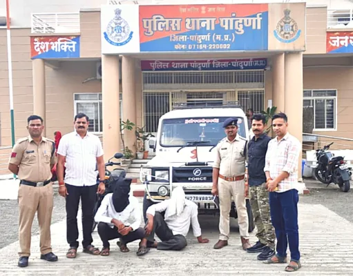 मोटरसाइकिल चोरी मामले में दो आरोपी गिरफ्तार