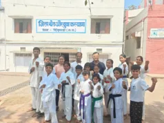 एम.पी. स्पोर्ट्स कराते प्रतियोगिता के लिए छिंदवाड़ा से टीम रवाना