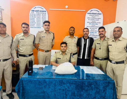 पुलिस ने अन्तर्राज्यीय गांजा तस्कर को गिरफ्तार कर भेजा जेल