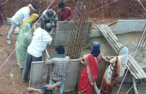 दीपक के संरक्षण में हो रहा घटिया निर्माण…