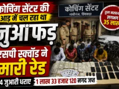 छिंदवाड़ा: कोचिंग सेंटर की आड़ में चल रहे जुआ फड़ पर पुलिस की रेड, 14 जुआरी गिरफ्तार, ₹1.33 लाख नकद जब्त