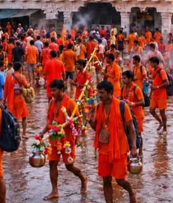 96 किलोमीटर की ऐतिहासिक कावड़ पदयात्रा: पचमढ़ी से नागद्वार और भूराभगत तक उमड़ा आस्था का सैलाब