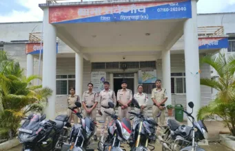 नवेगांव पुलिस ने जुंआ फड़ से 03 जुवारी को पकड़ा,10 मौके से फरार 05 वाहन जप्त