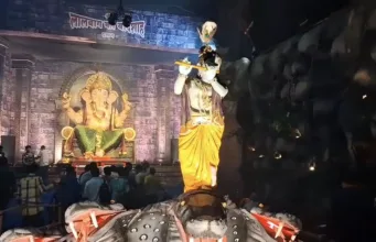 लालबाग के बादशाह में कालिया नाग के फनों पर नृत्य करते दिखेंगे कान्हा