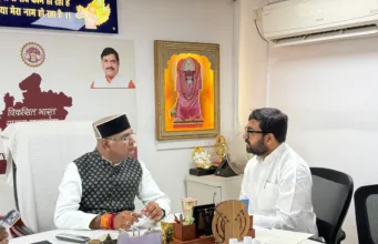 सांसद बंटी विवेक साहू ने मुख्य सचिव से की मुलाकात, जल्द प्रारंभ हो चौसरा पावर प्लांट, यूनिवर्सिटी