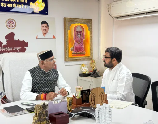 सांसद बंटी विवेक साहू ने मुख्य सचिव से की मुलाकात, जल्द प्रारंभ हो चौसरा पावर प्लांट, यूनिवर्सिटी