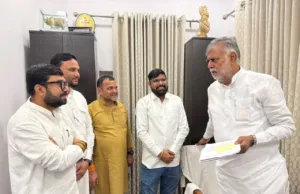सांसद बंटी विवेक साहू ने मंत्रियों से की मुलाकात