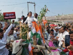 विशाल किसान आंदोलन में जमकर गरजे नकुलनाथ