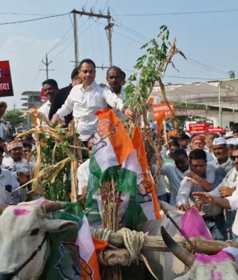 विशाल किसान आंदोलन में जमकर गरजे नकुलनाथ